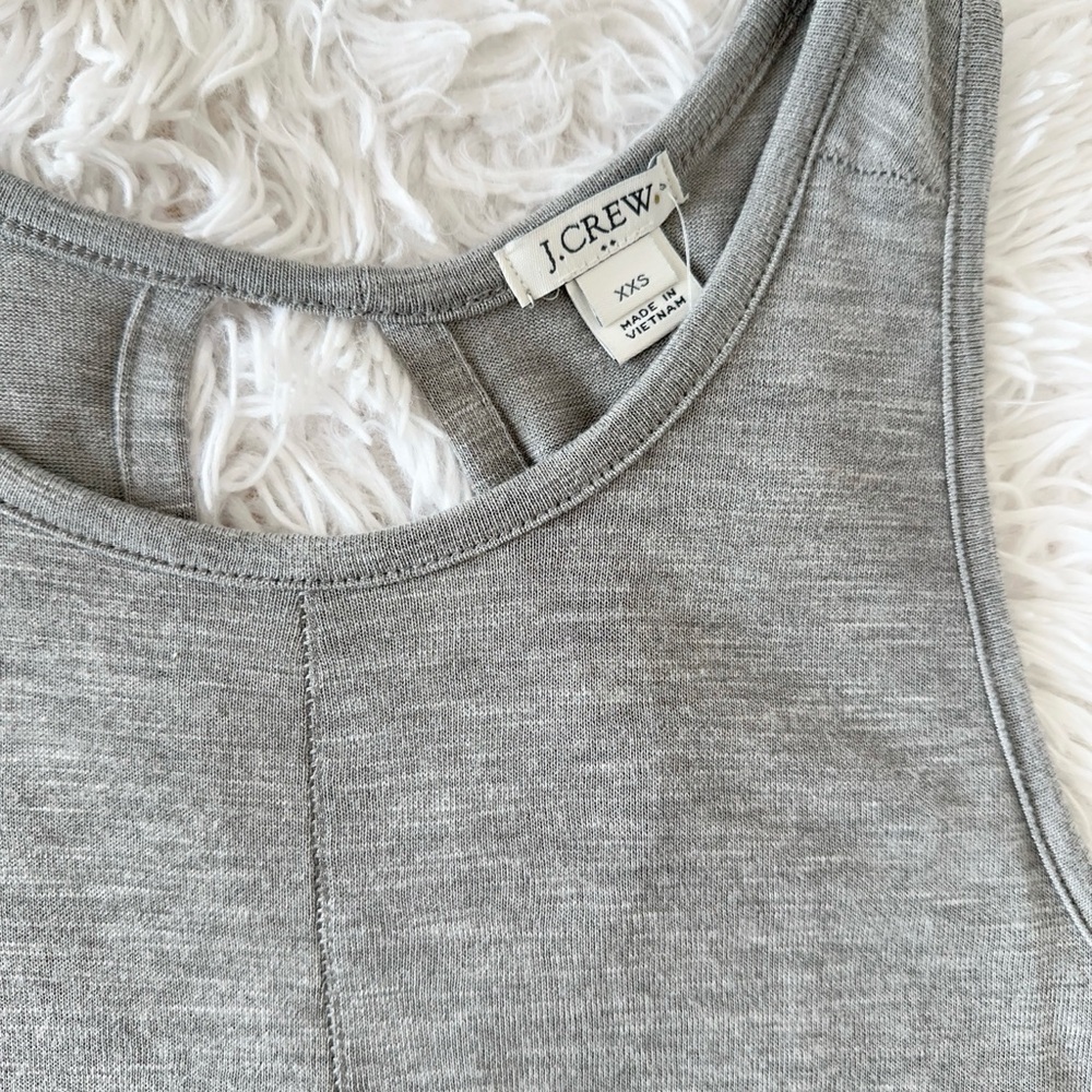 J. Crew Gray and White Sleeveless Tank Top - Picture 4 of 6